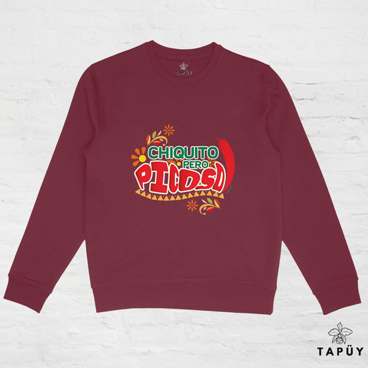 Sweatshirt Unisexe Chiquito pero Piquoso! Bordeaux / XS de la marque Tapüy