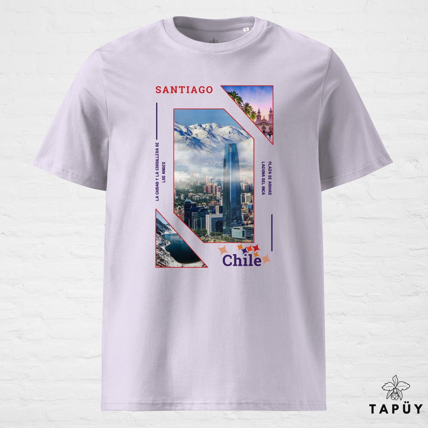 T-Shirt Homme Capital Santiago Lavande / S de la marque Tapüy