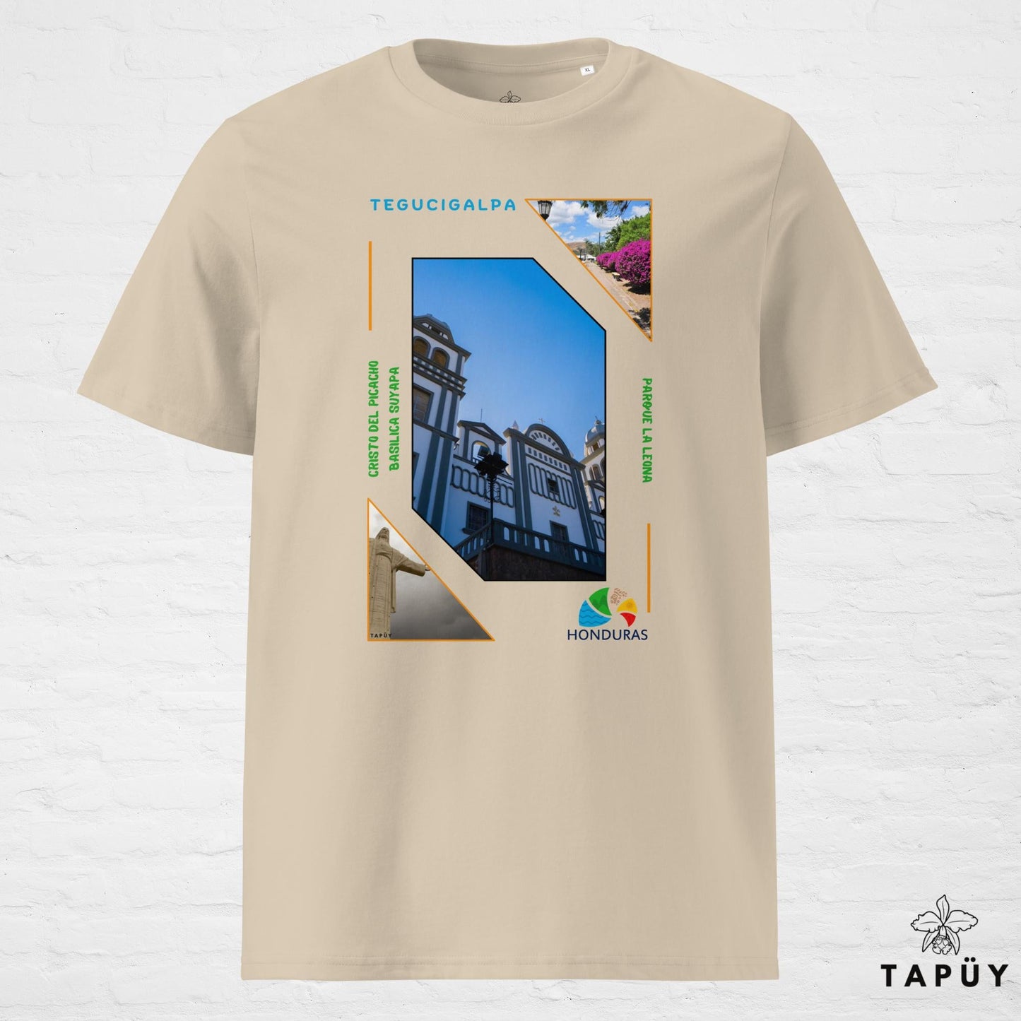 T-Shirt Homme Capital Tegucigalpa Desert Dust / S de la marque Tapüy