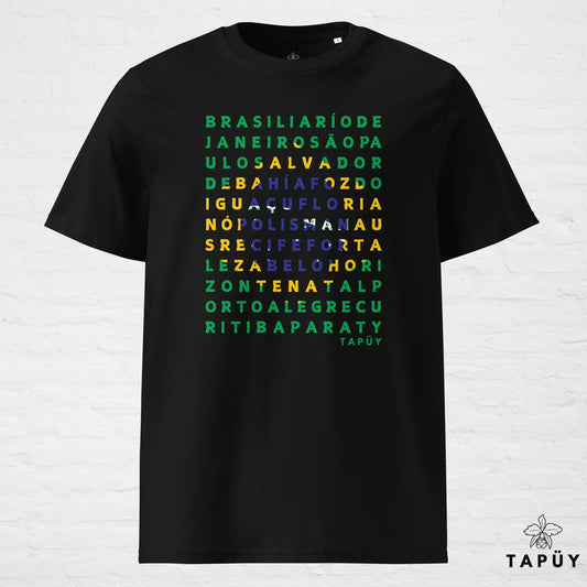 T-Shirt Homme Cidades do Brasil Noir / S de la marque Tapüy