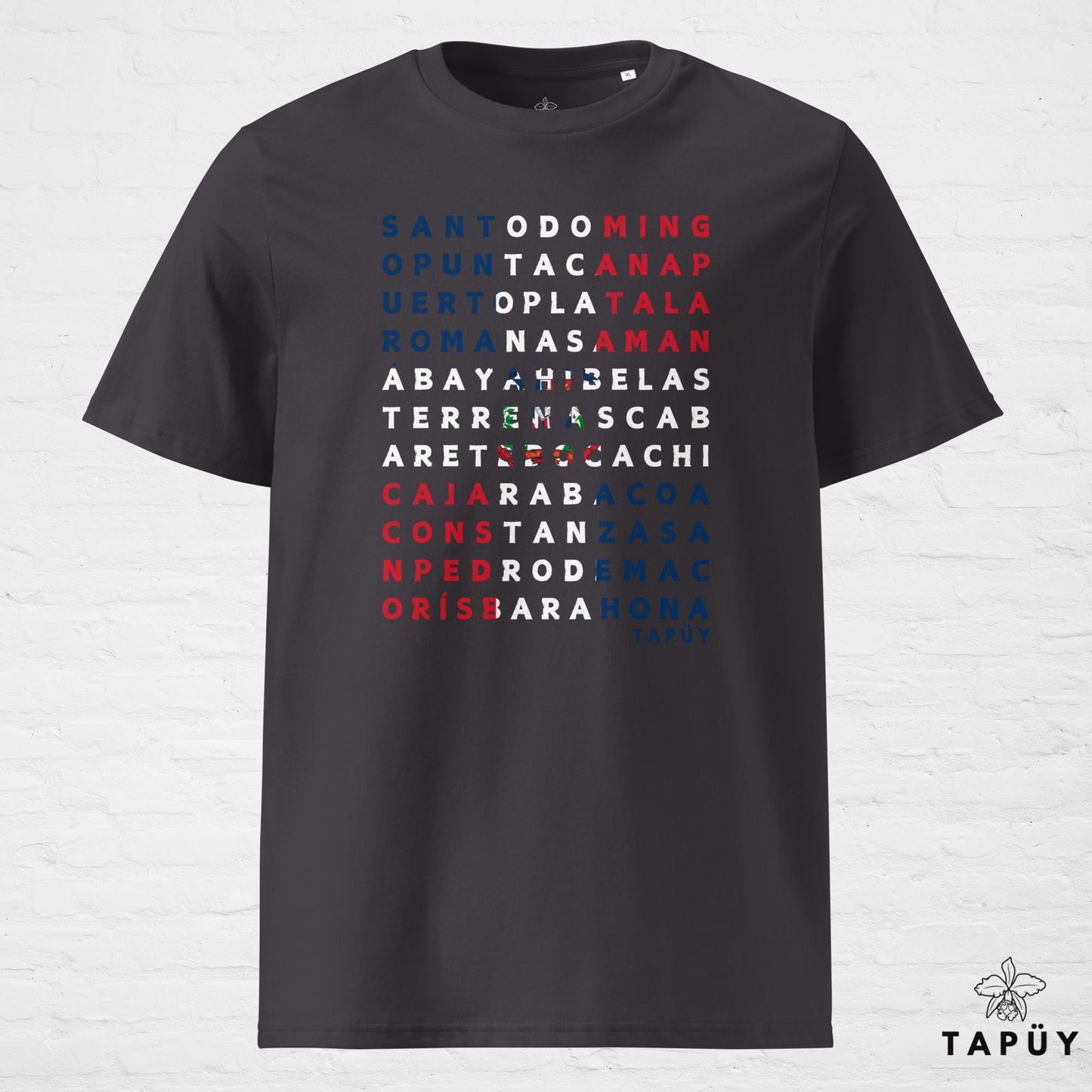 T-Shirt Homme Ciudades de República Dominicana Anthracite / S de la marque Tapüy