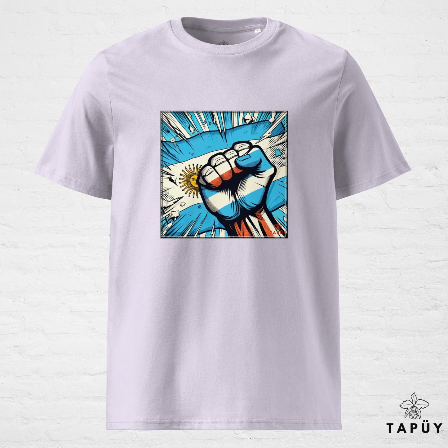 T-Shirt Homme Comics Viva Argentina Lavande / S de la marque Tapüy