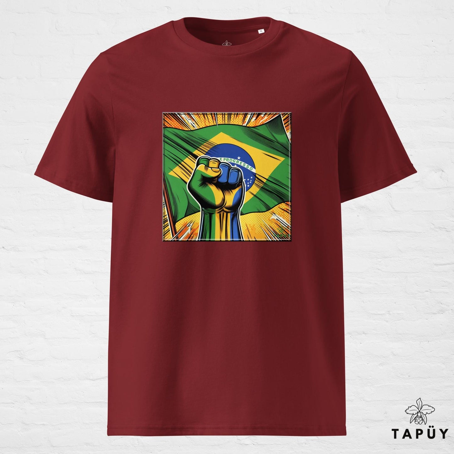 T-Shirt Homme Comics Viva Brasil Bordeaux / S de la marque Tapüy