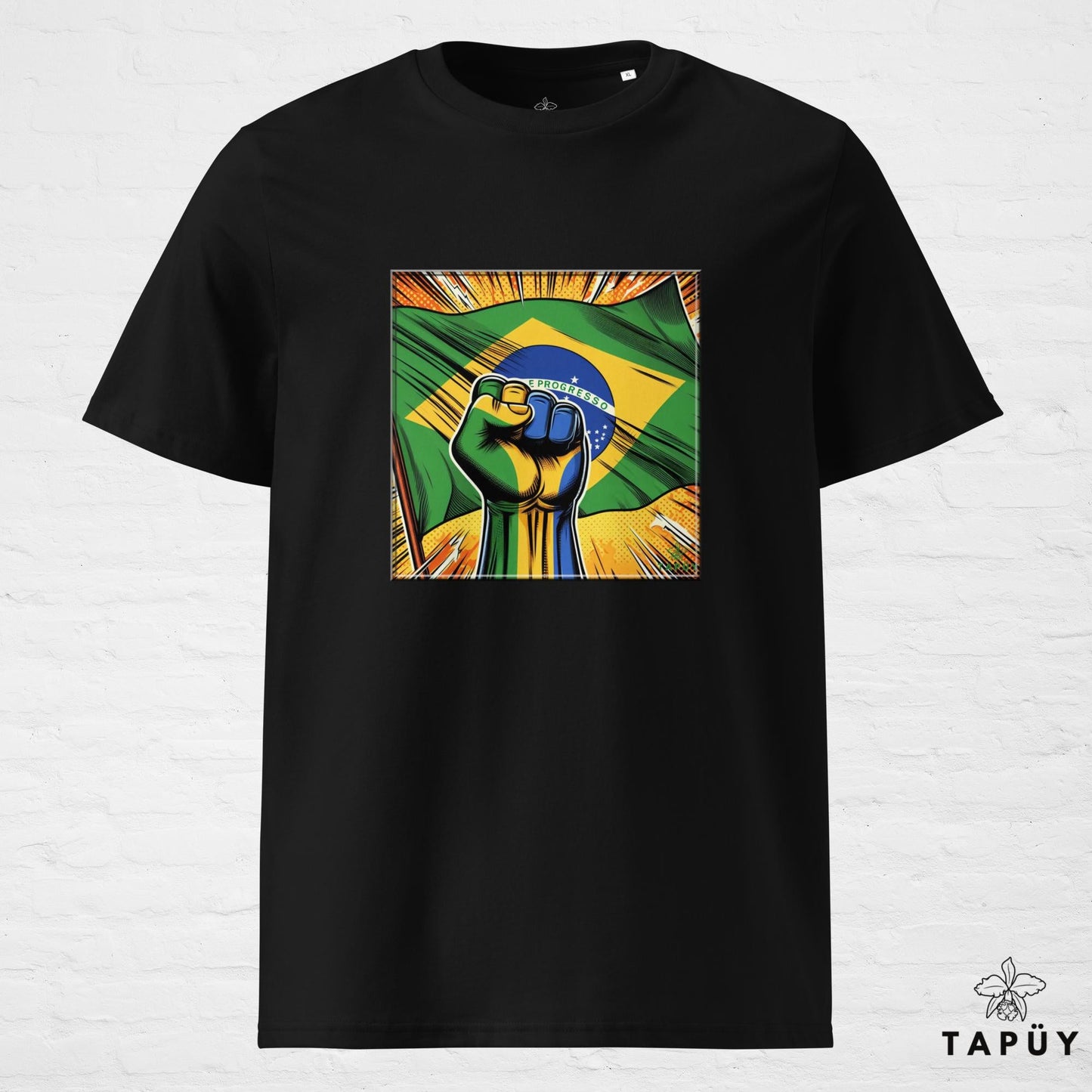 T-Shirt Homme Comics Viva Brasil Noir / S de la marque Tapüy