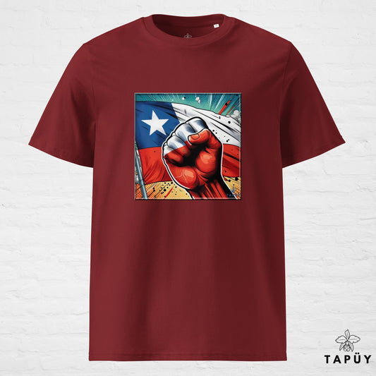 T-Shirt Homme Comics Viva Chile Bordeaux / S de la marque Tapüy