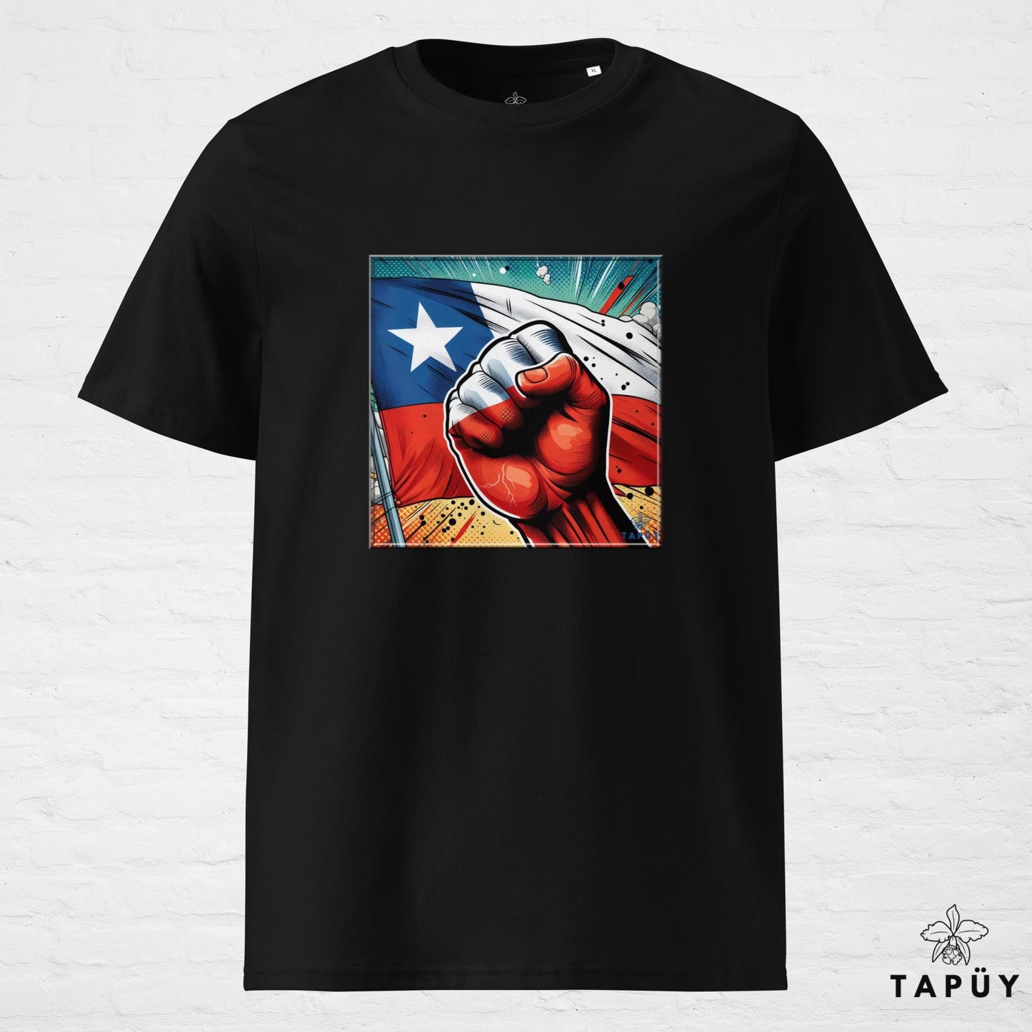 T-Shirt Homme Comics Viva Chile Noir / S de la marque Tapüy