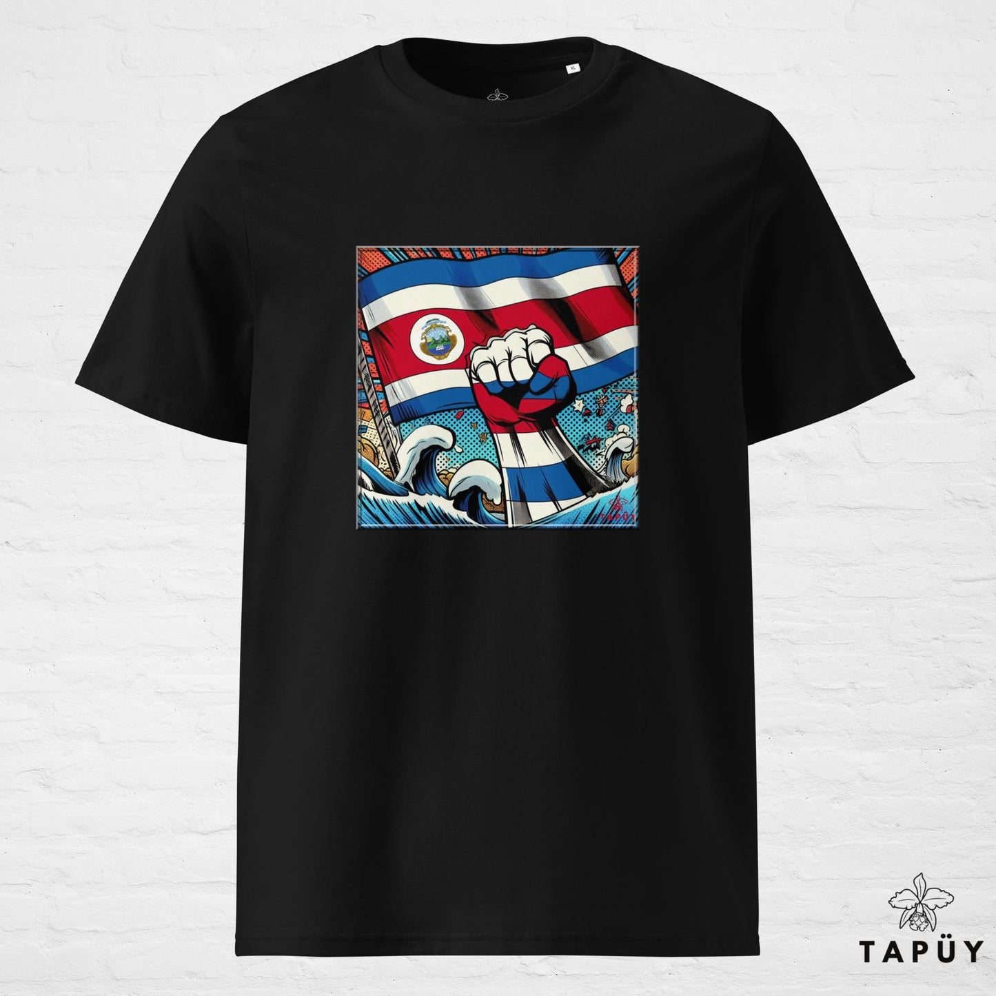 T-Shirt Homme Comics Viva Costa Rica Noir / S de la marque Tapüy