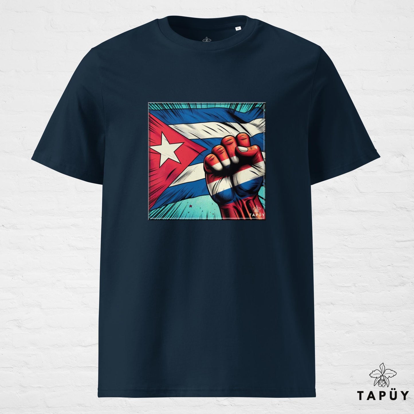 T-Shirt Homme Comics Viva Cuba Bleu Marine / S de la marque Tapüy