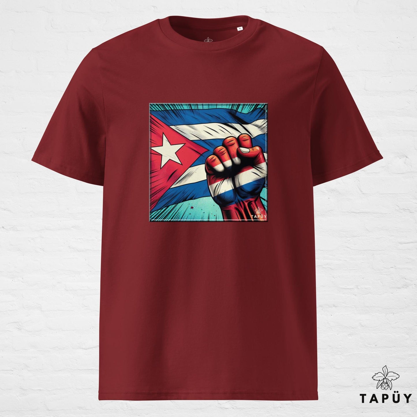 T-Shirt Homme Comics Viva Cuba Bordeaux / S de la marque Tapüy