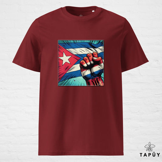 T-Shirt Homme Comics Viva Cuba Bordeaux / S de la marque Tapüy