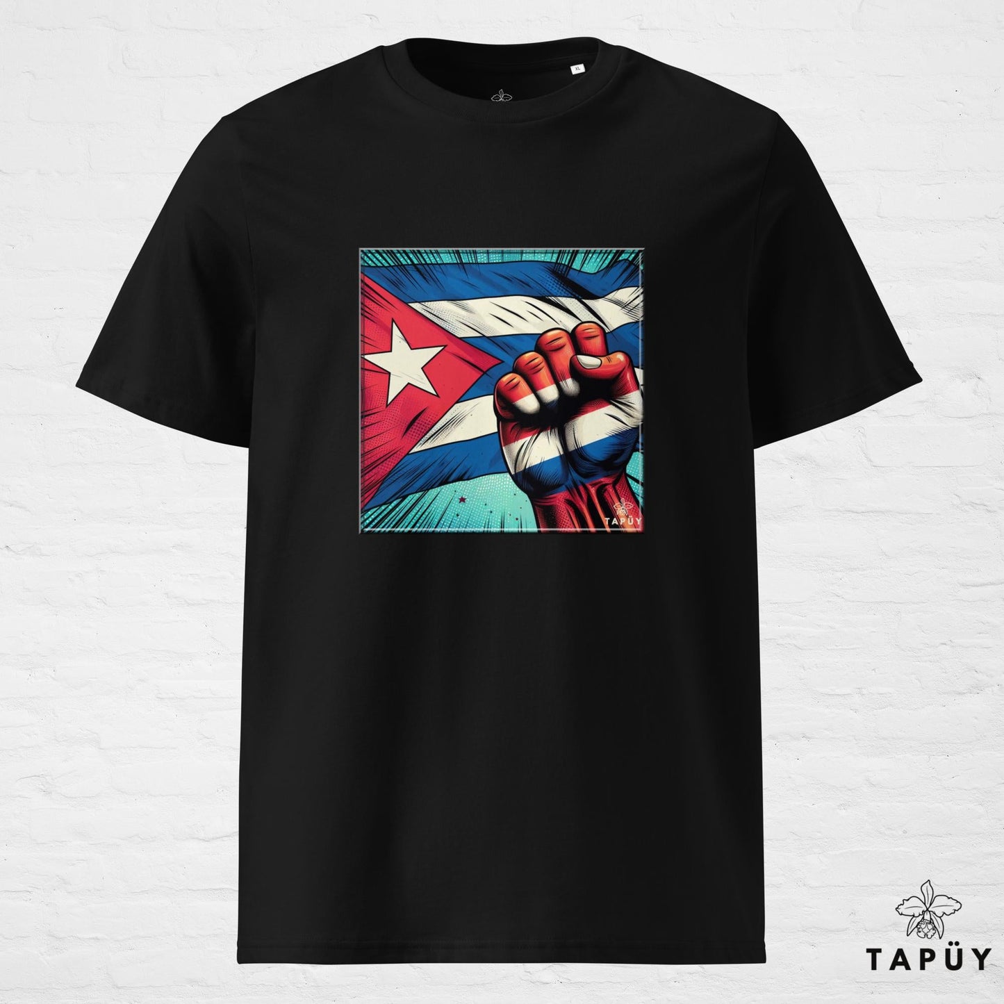 T-Shirt Homme Comics Viva Cuba Noir / S de la marque Tapüy