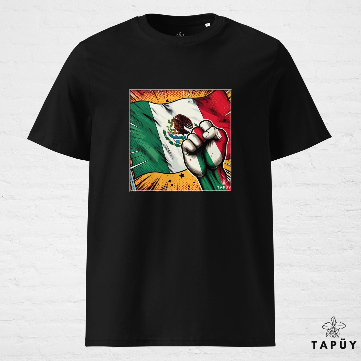 T-Shirt Homme Comics Viva México Noir / S de la marque Tapüy