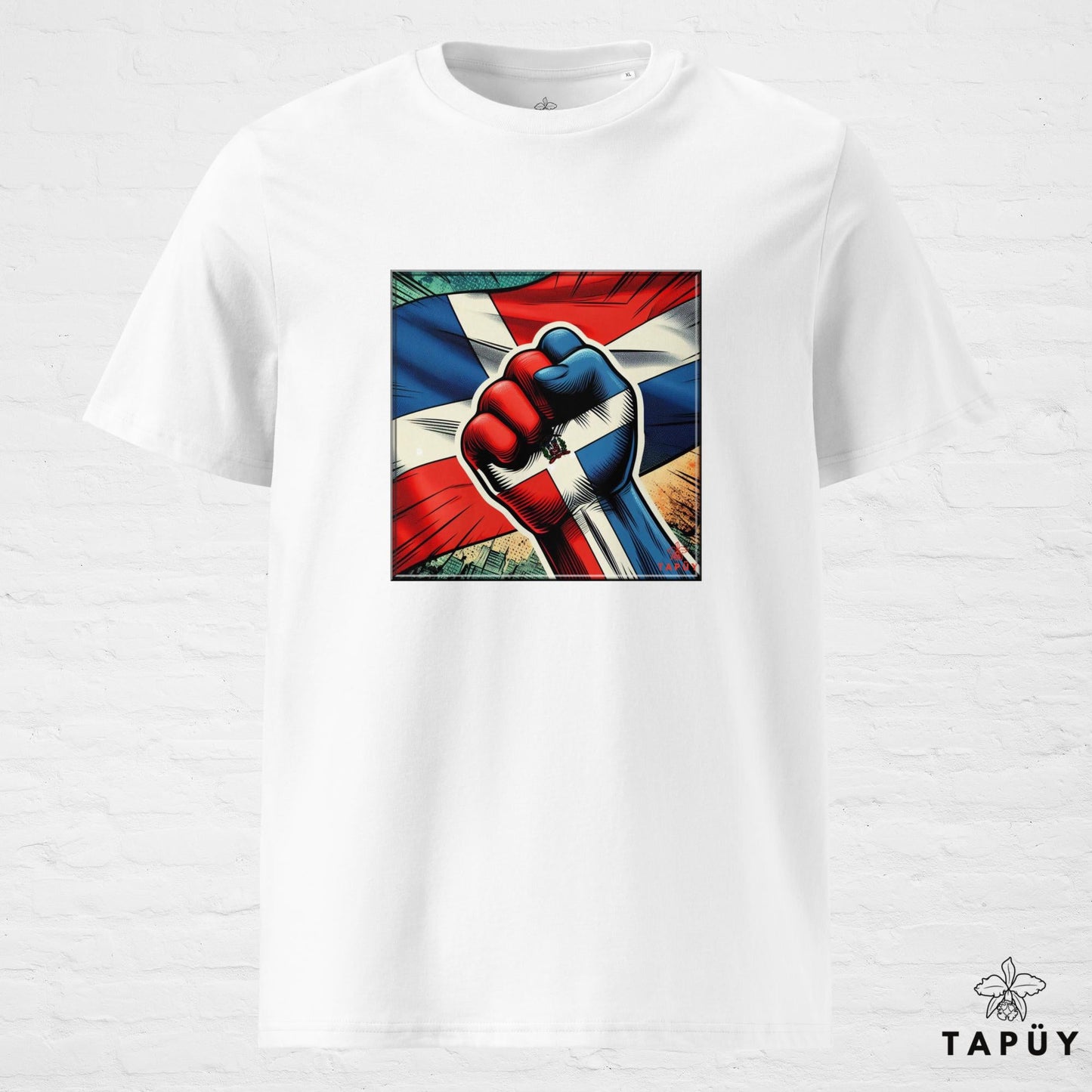 T-Shirt Homme Comics Viva República Dominicana Blanc / S de la marque Tapüy