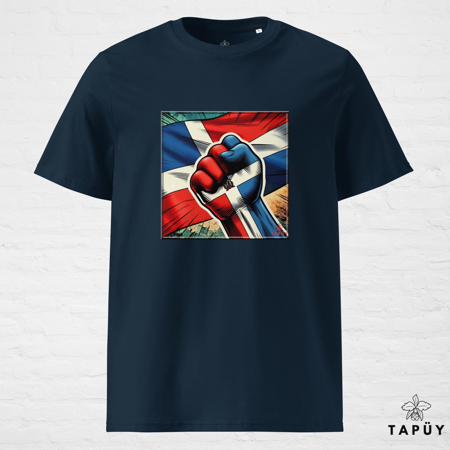 T-Shirt Homme Comics Viva República Dominicana Bleu Marine / S de la marque Tapüy