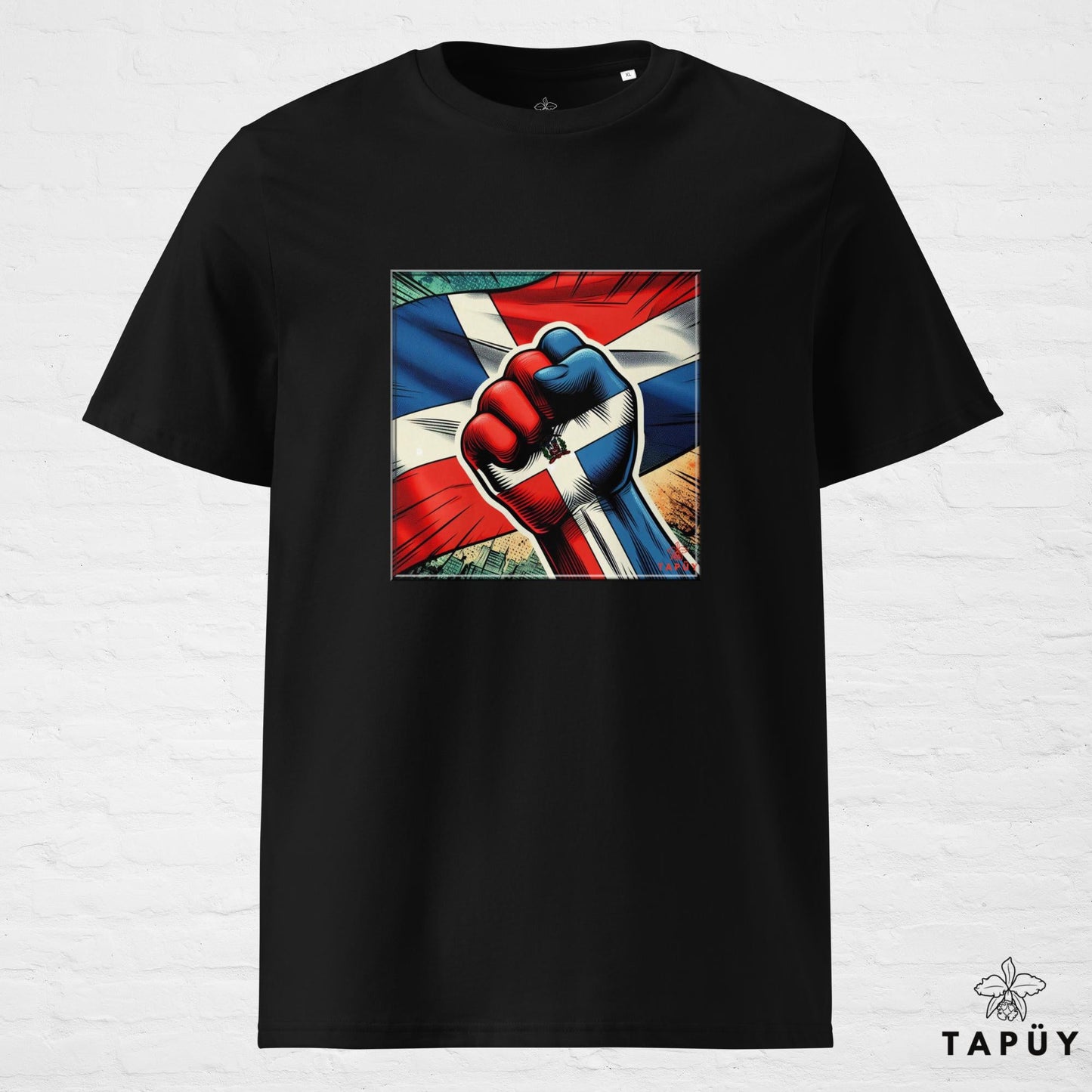 T-Shirt Homme Comics Viva República Dominicana Noir / S de la marque Tapüy