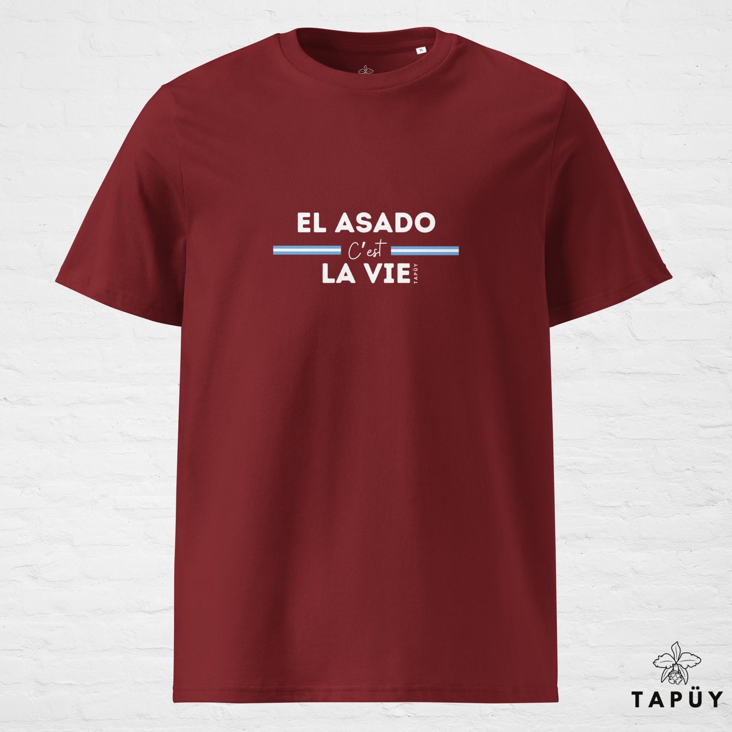 T-Shirt Homme El Asado C’est La Vie Bordeaux / S de la marque Tapüy