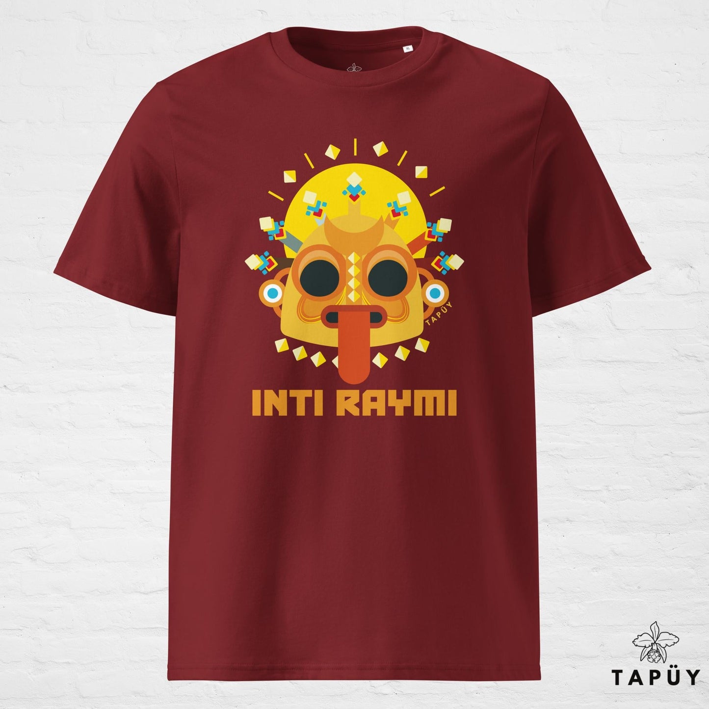 T-Shirt Homme Inti Raymi Bordeaux / S de la marque Tapüy