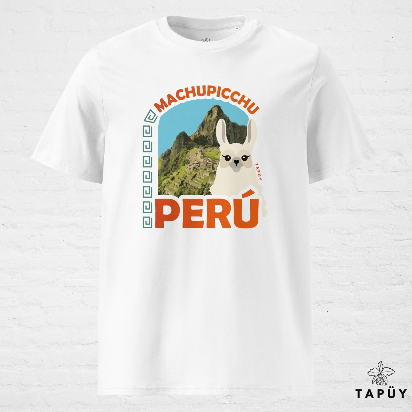 T-Shirt Homme Machu Picchu Blanc / S de la marque Tapüy