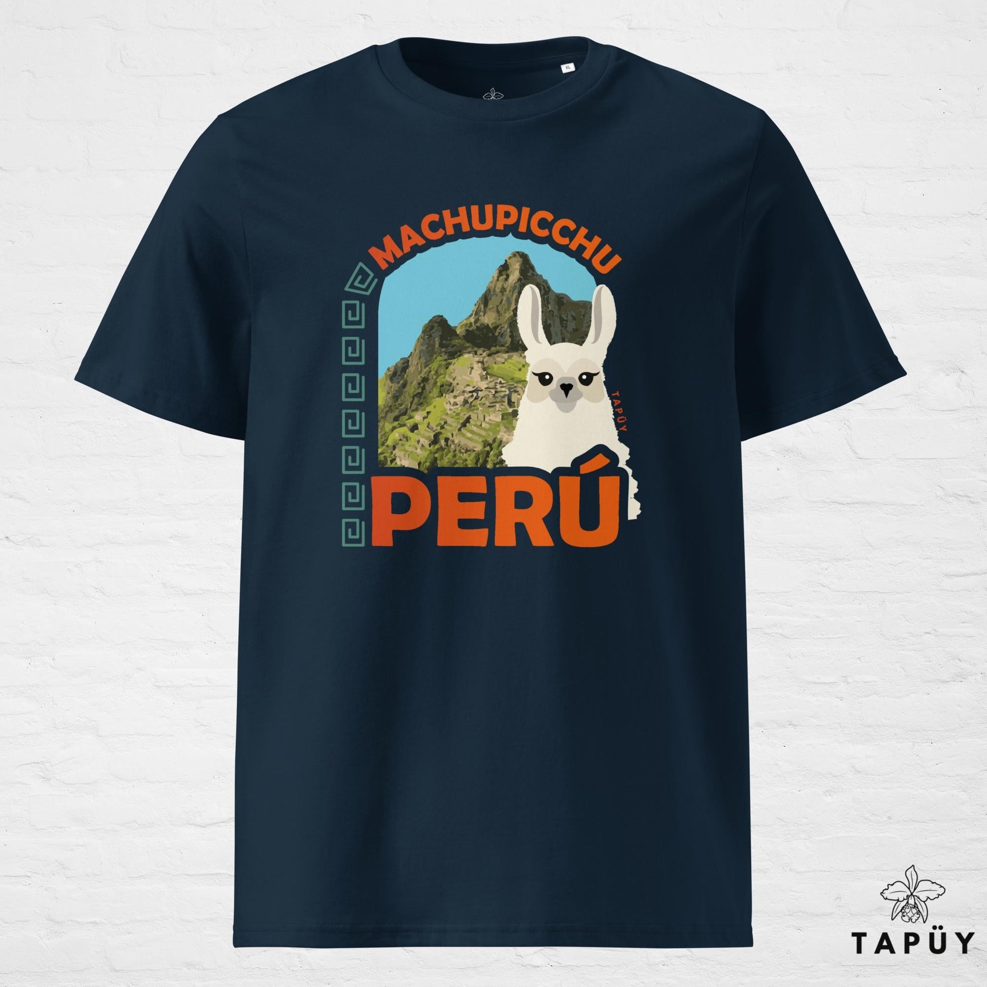 T-Shirt Homme Machu Picchu Bleu Marine / S de la marque Tapüy