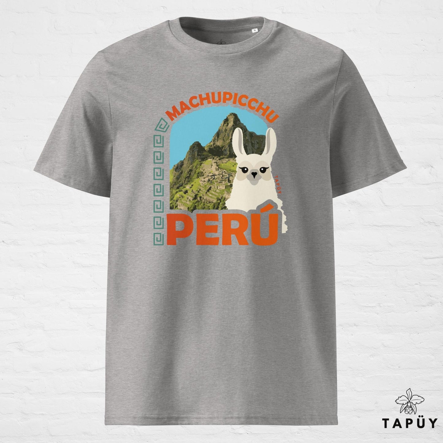 T-Shirt Homme Machu Picchu Gris Chiné / S de la marque Tapüy