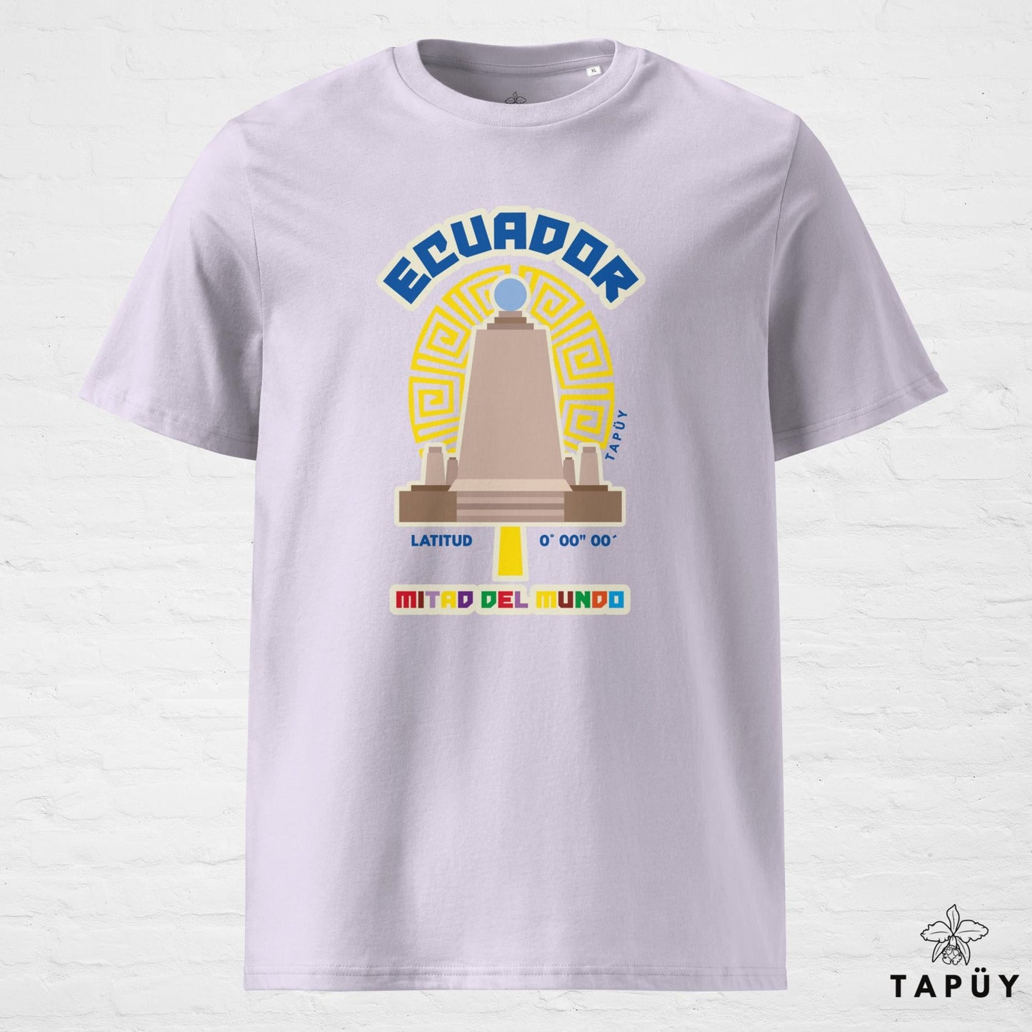 T-Shirt Homme Mitad del Mundo Lavande / S de la marque Tapüy