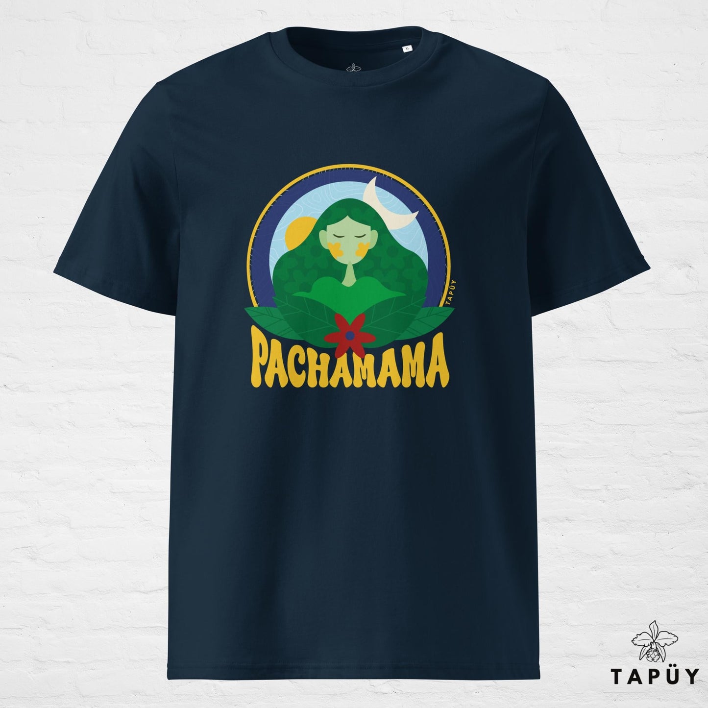 T-Shirt Homme Pachamama Bleu Marine / S de la marque Tapüy