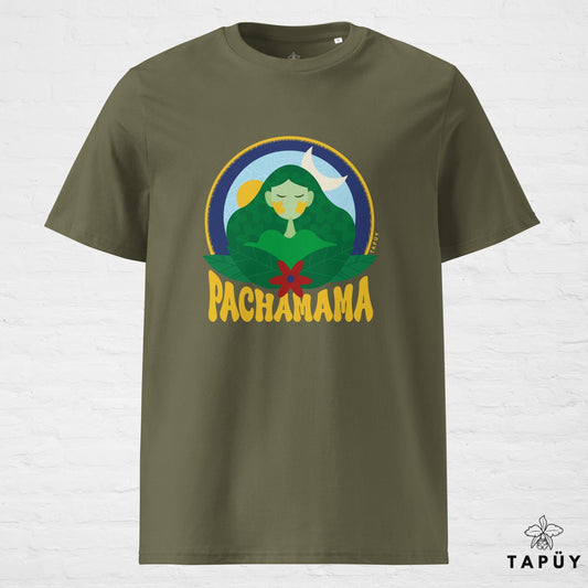 T-Shirt Homme Pachamama Kaki / S de la marque Tapüy