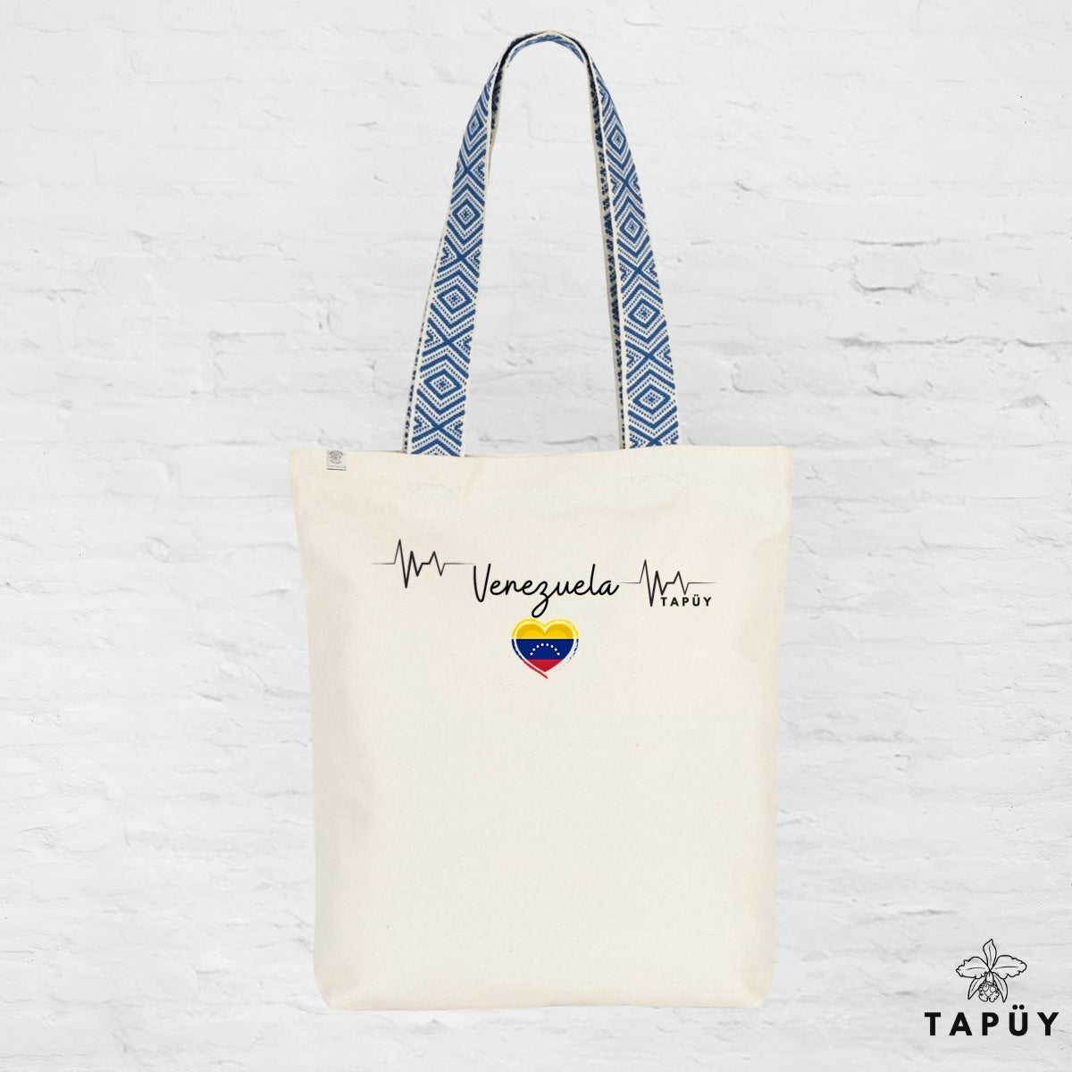 Tote bag I Love Venezuela Bleu de la marque Tapüy