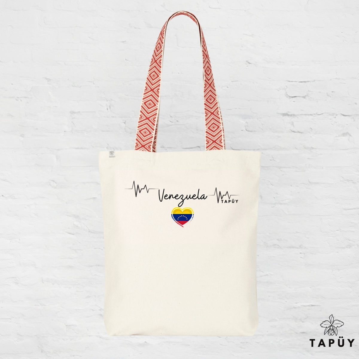 Tote bag I Love Venezuela Rouge de la marque Tapüy