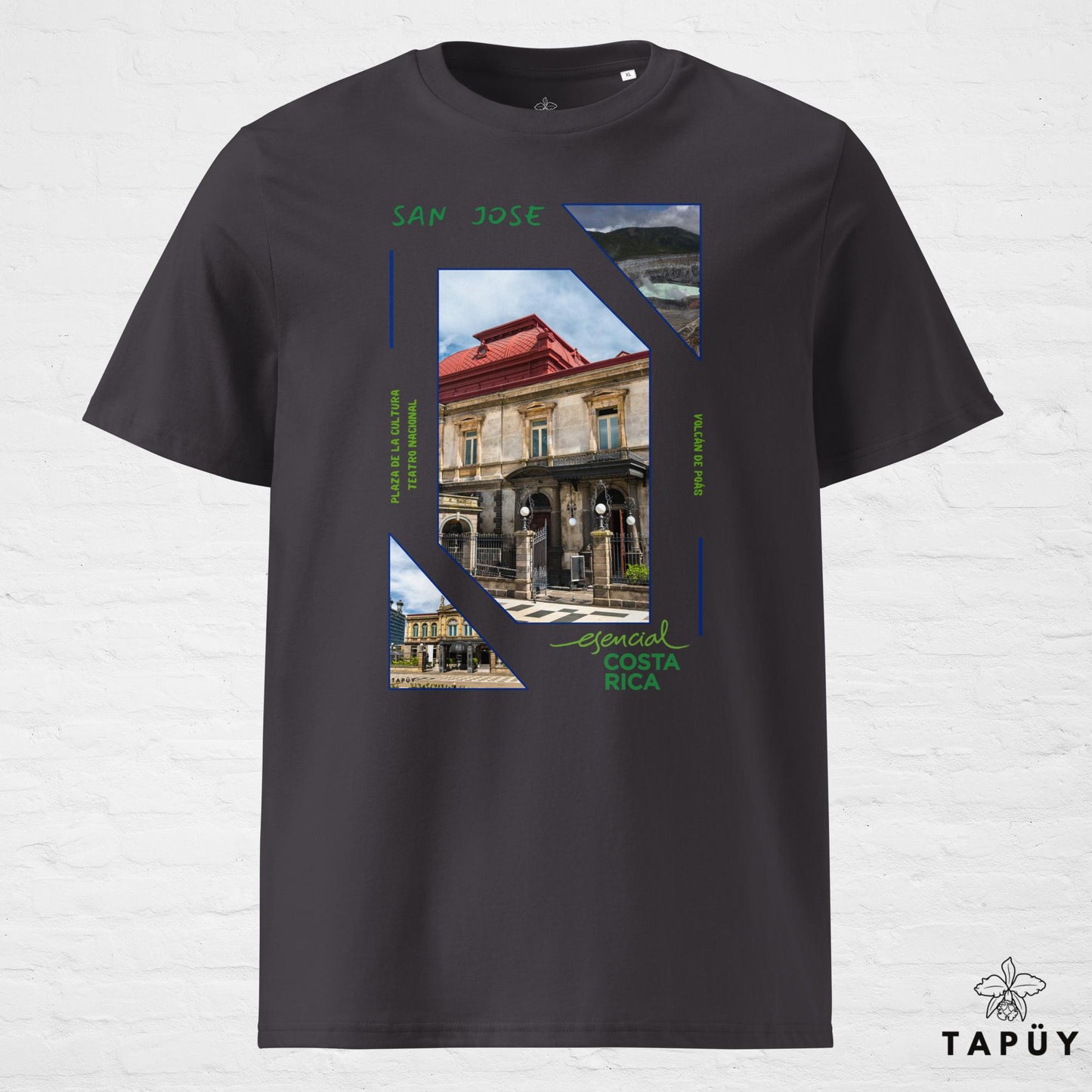 T-Shirt Homme Capital San José anthracite de la marque Tapüy