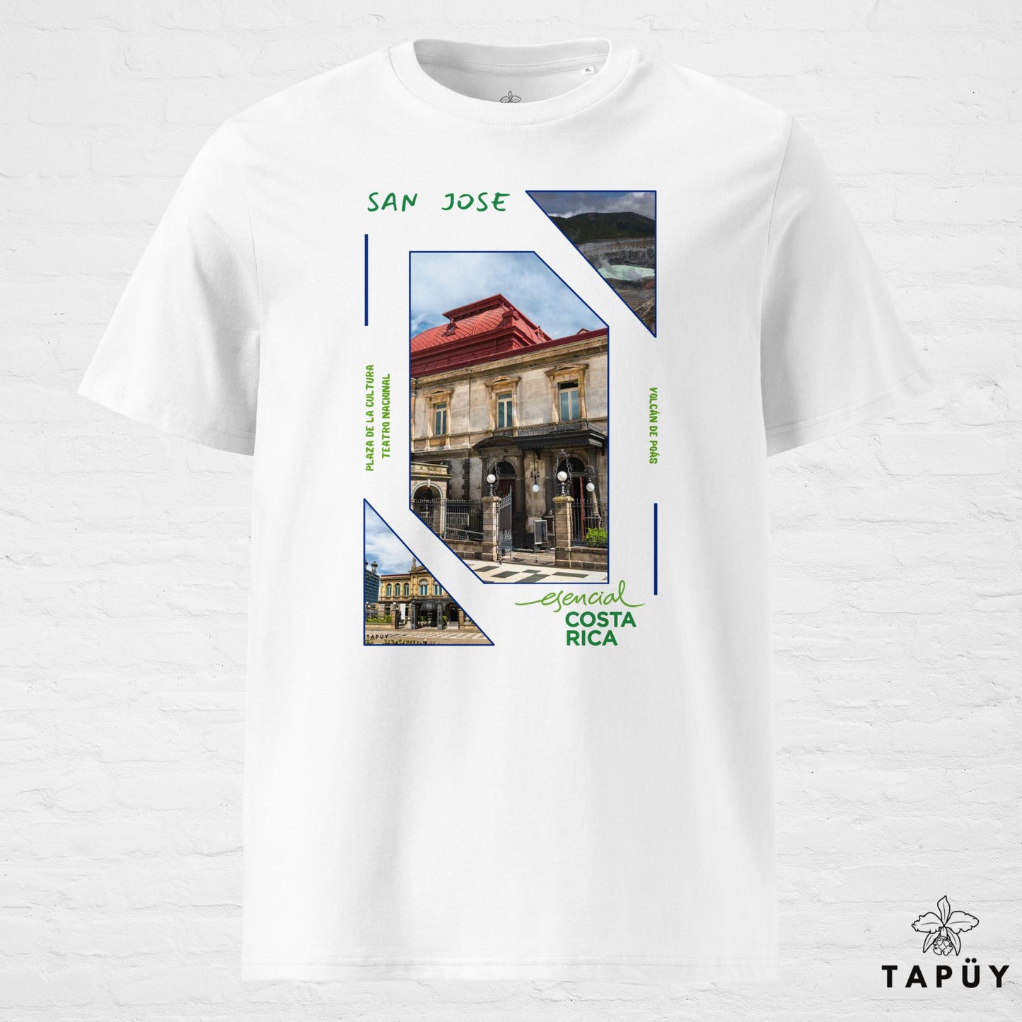 T-Shirt Homme Capital San José blanc de la marque Tapüy