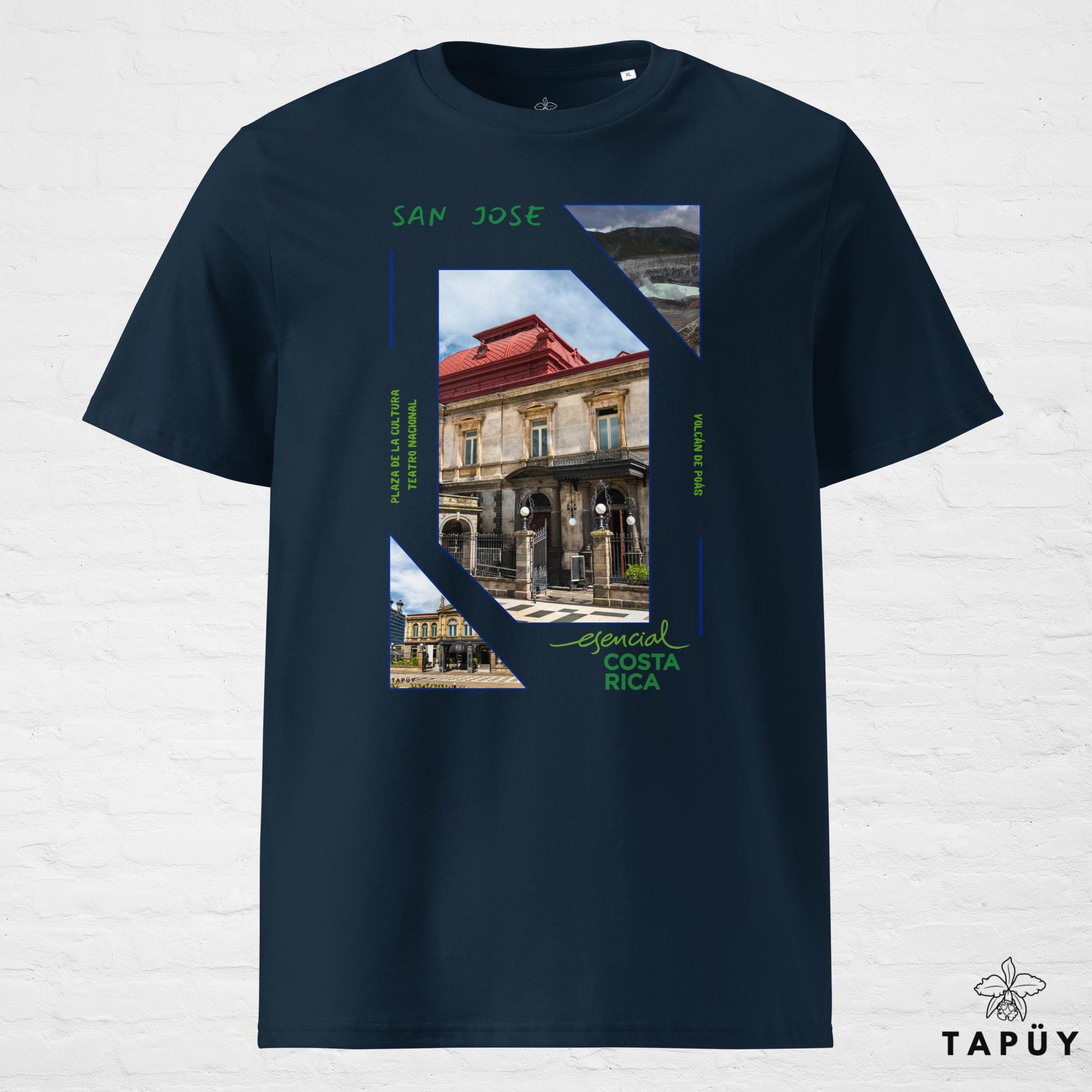 T-Shirt Homme Capital San José marine de la marque Tapüy