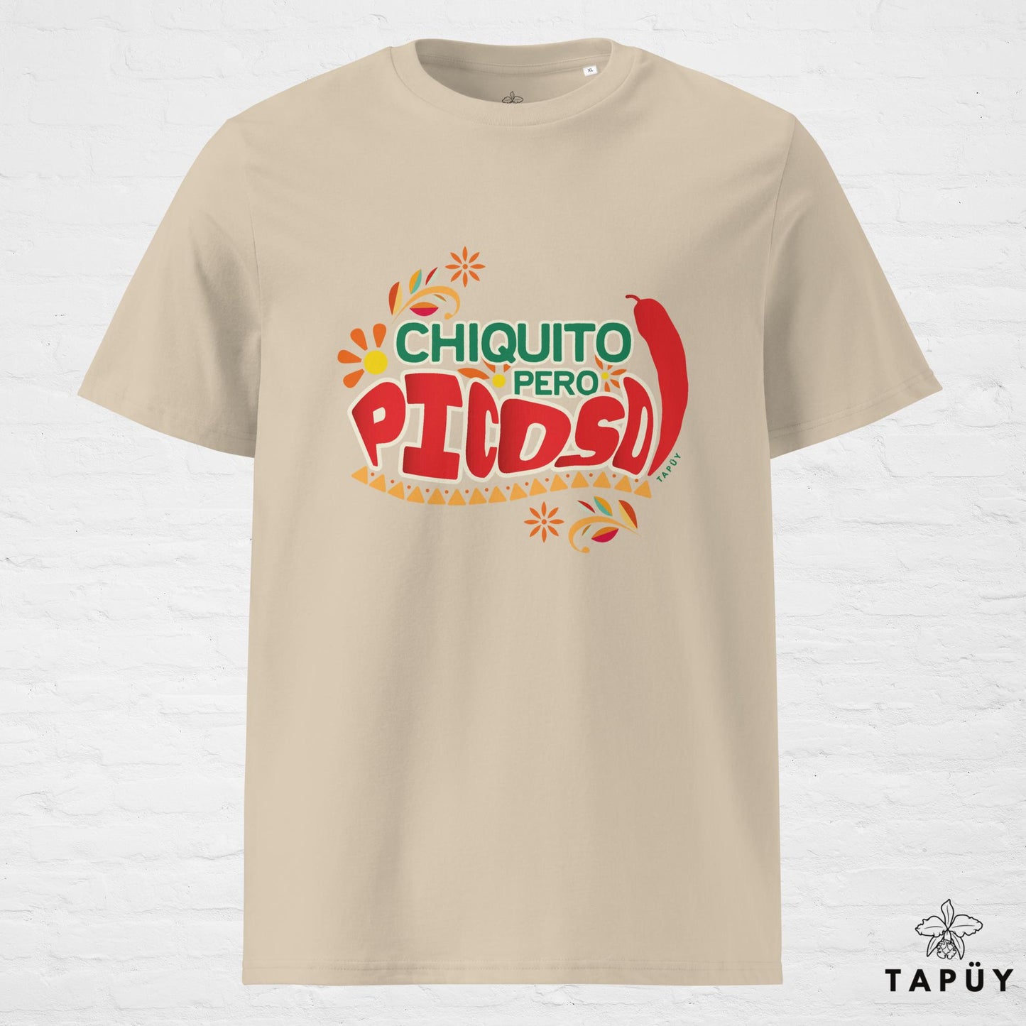 T-Shirt Homme Chiquito Pero Picoso - Mexico desert dust de la marque Tapüy