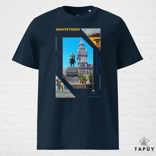 T-Shirt Homme Capital Montevideo marine de la marque Tapüy