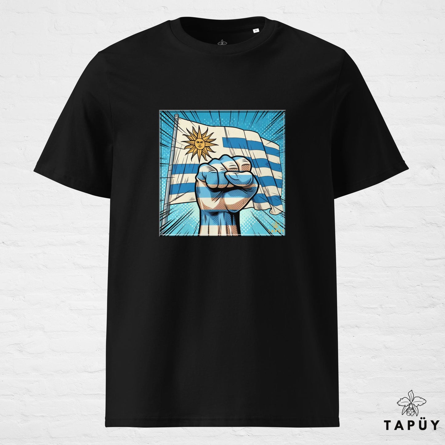 T-Shirt Homme Comics Viva Uruguay Noir / S de la marque Tapüy